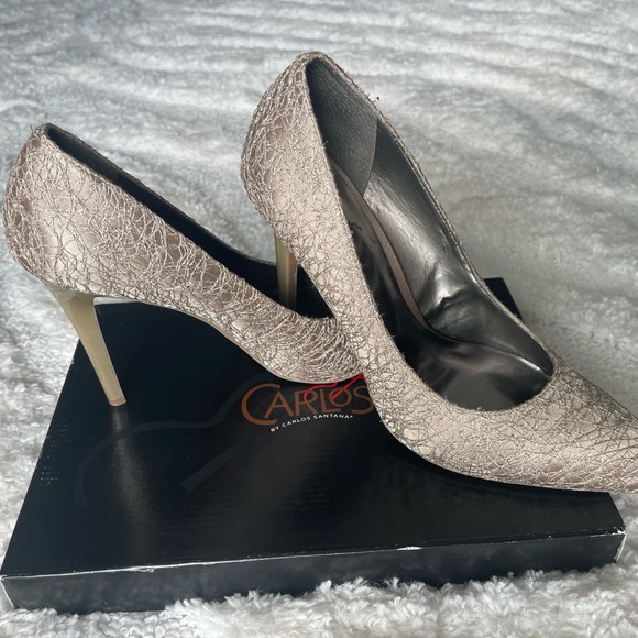Carlos Santana metallic heels. Size US 9.5. - Picture 3 of 5